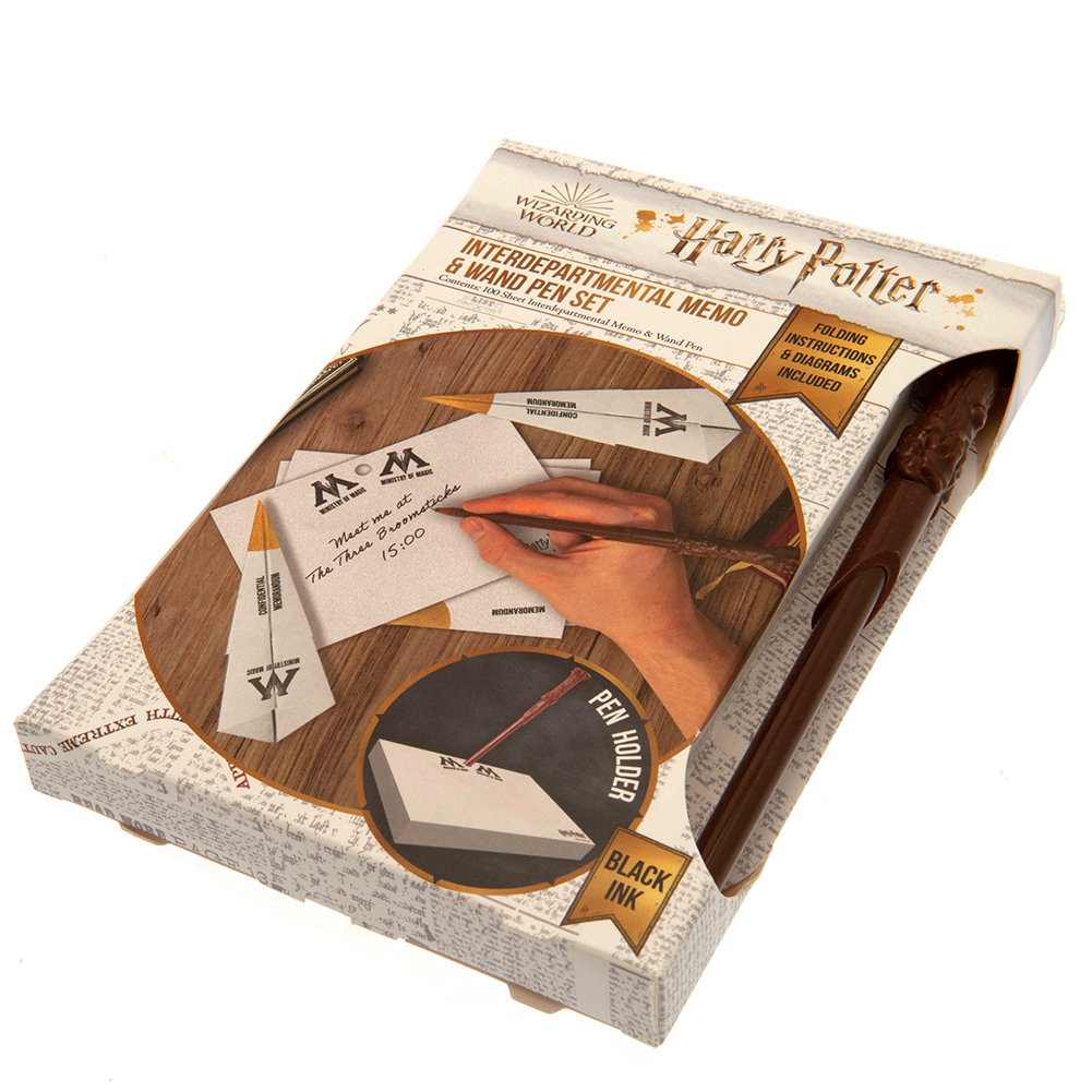 harry potter memo pad & pen set