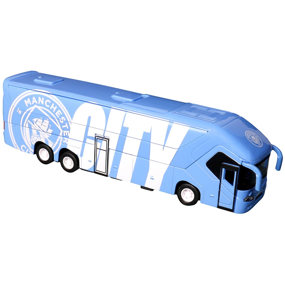 manchester city fc diecast team bus manchester city fc diecast team bus