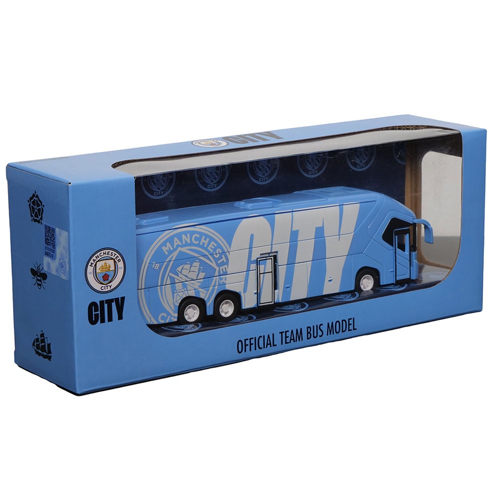 manchester city fc diecast team bus manchester city fc diecast team bus