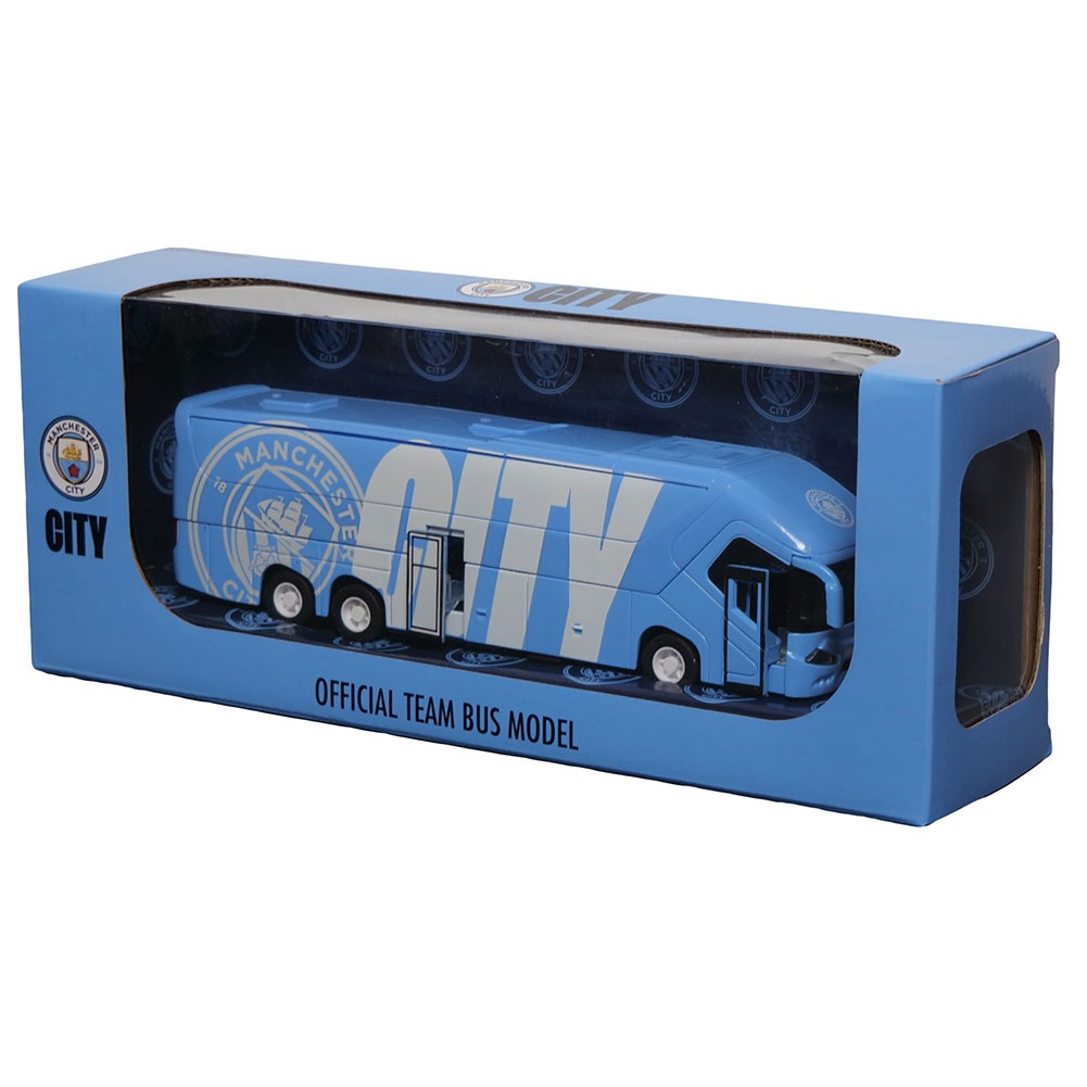 manchester city fc diecast team bus manchester city fc diecast team bus