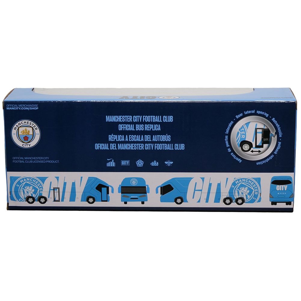 manchester city fc diecast team bus manchester city fc diecast team bus