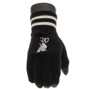 liverpool fc touchscreen knitted gloves youths bk