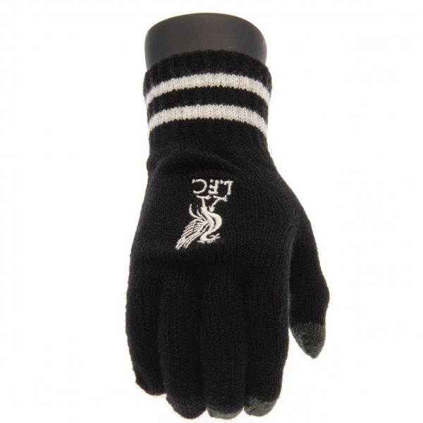 liverpool fc touchscreen knitted gloves youths bk