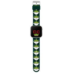 star wars: the mandalorian grogu junior led watch