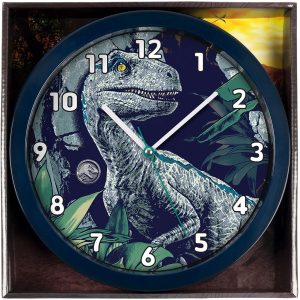 jurassic world wall clock