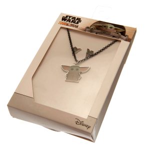 star wars: the mandalorian fashion jewellery necklace & earring
