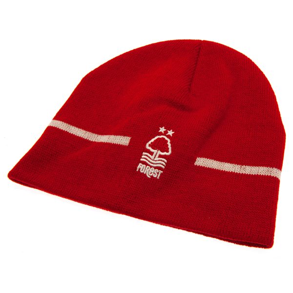 nottingham forest fc stripe beanie