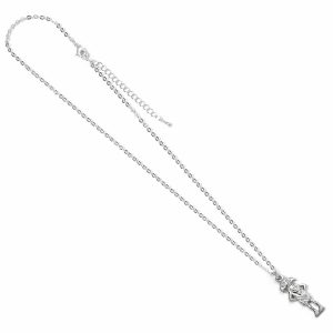harry potter silver plated necklace dobby house elf