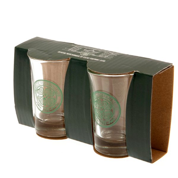celtic fc 2pk shot glass set