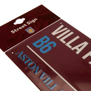 aston villa fc colour street sign