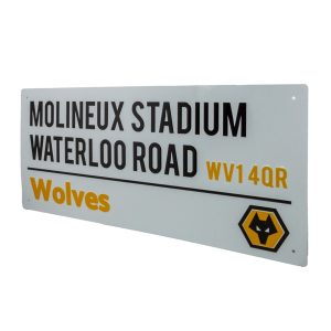 wolverhampton wanderers fc white street sign