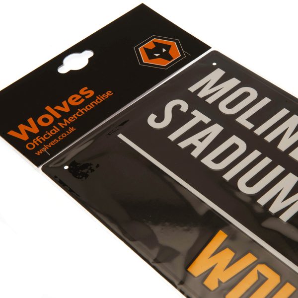 wolverhampton wanderers fc colour street sign