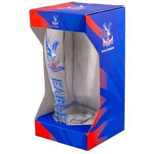 crystal palace fc tulip pint glass