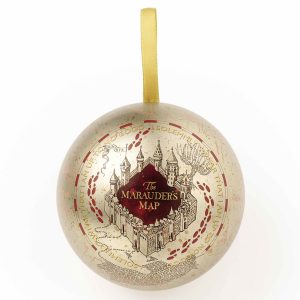 harry potter christmas gift bauble marauders map