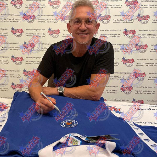 leicester city fc 1978 lineker signed shirt