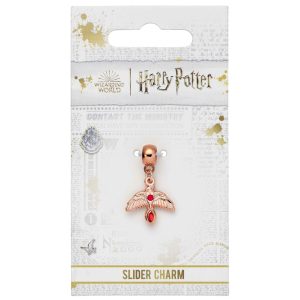 harry potter rose gold plated fawkes charm