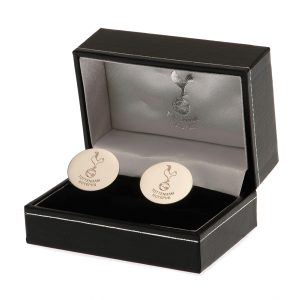 tottenham hotspur fc stainless steel round cufflinks