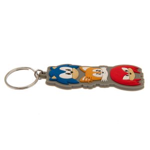 sonic the hedgehog group pvc keyring