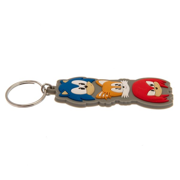sonic the hedgehog group pvc keyring