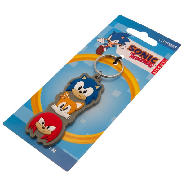 sonic the hedgehog group pvc keyring