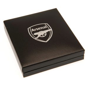 arsenal fc silver plated boxed pendant cr