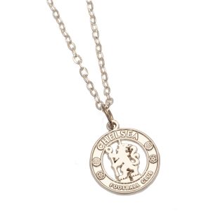 chelsea fc silver plated boxed pendant cr