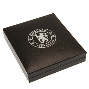 chelsea fc silver plated boxed pendant cr