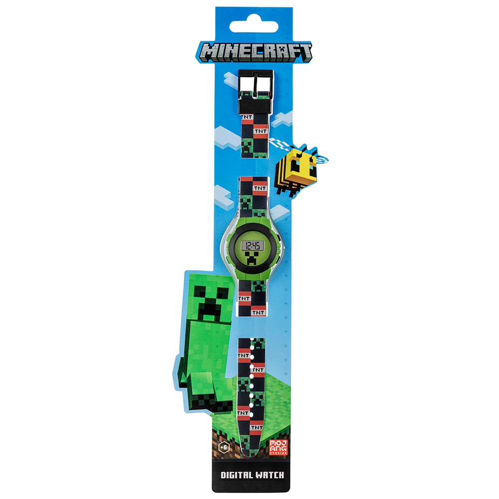 minecraft kids digital watch