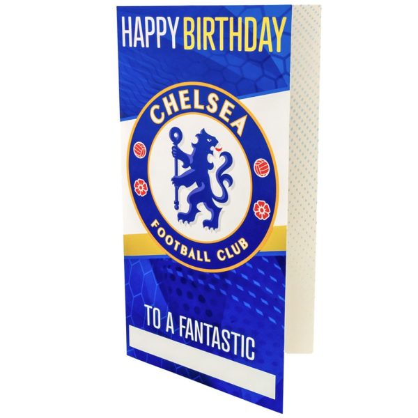 chelsea fc personalised birthday card