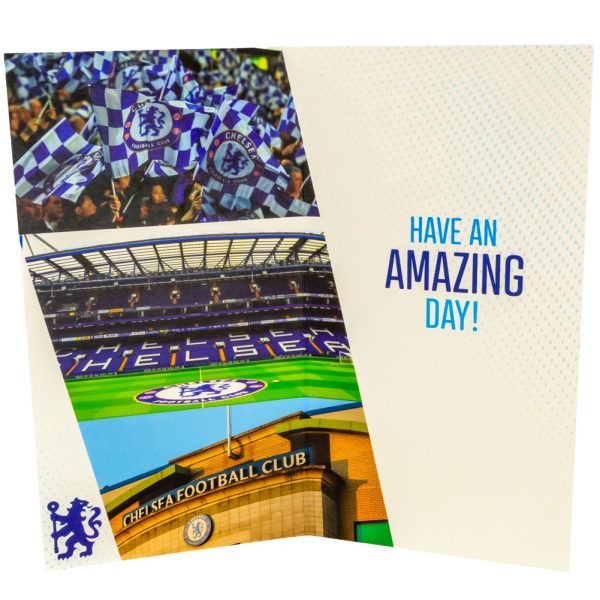 chelsea fc personalised birthday card