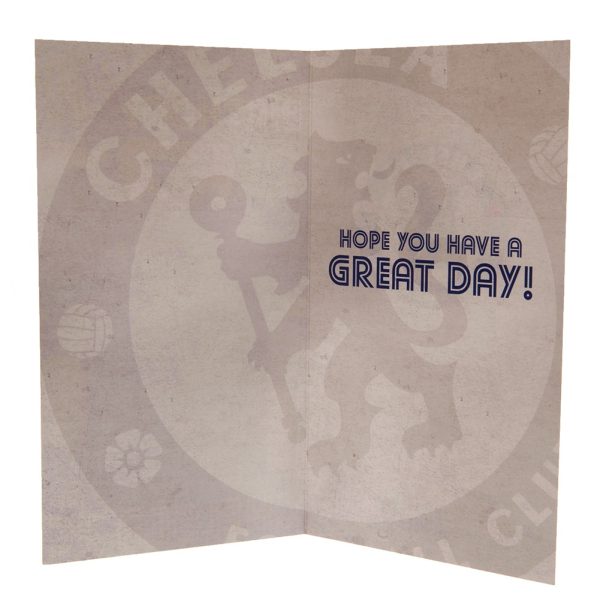 chelsea fc retro shirt birthday card
