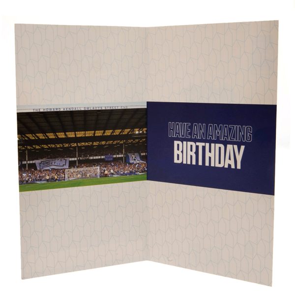 everton fc personalised birthday card