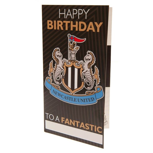 newcastle united fc personalised birthday card