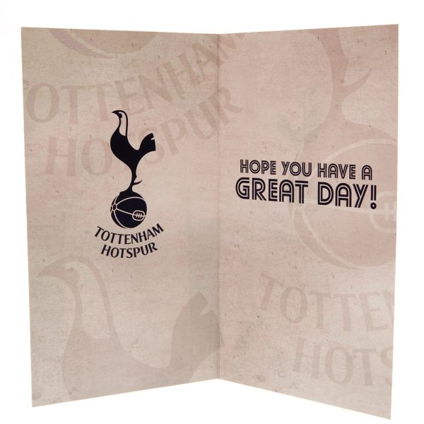 tottenham hotspur fc retro shirt birthday card