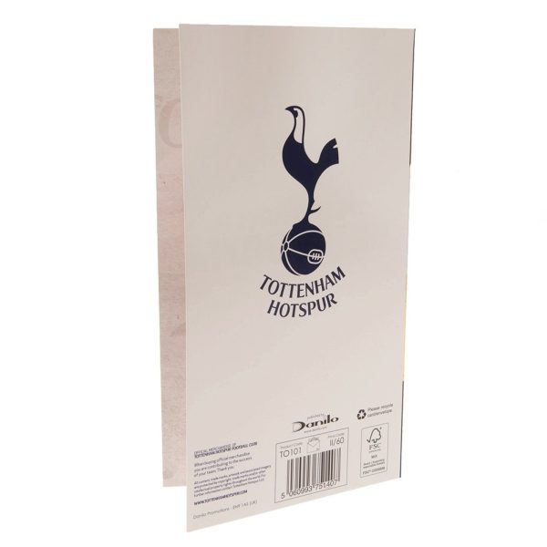 tottenham hotspur fc retro shirt birthday card