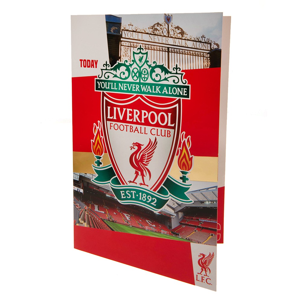 liverpool fc birthday card with stickers liverpool fc birthday card with stickers