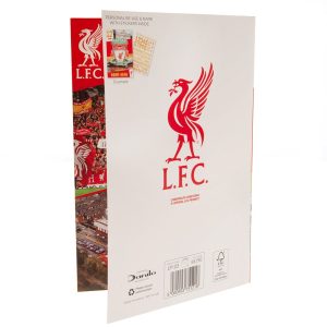 liverpool fc birthday card with stickers
