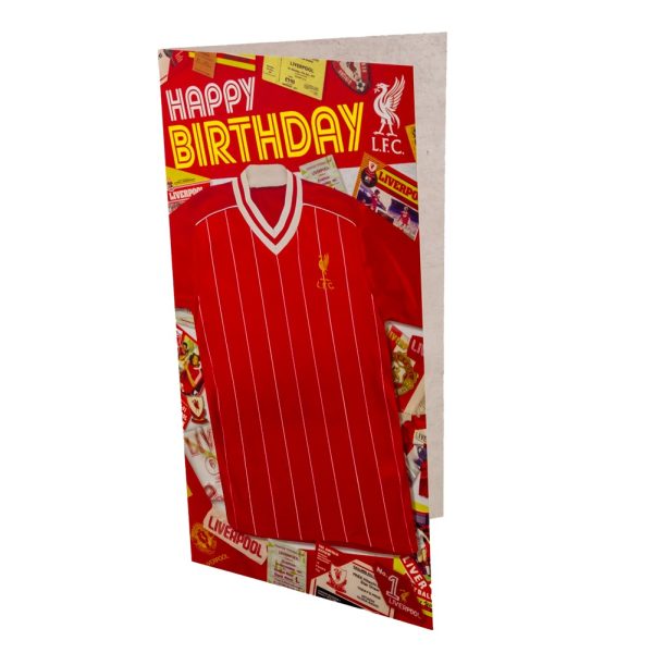 liverpool fc retro shirt birthday card