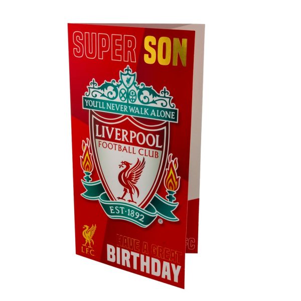 liverpool fc super son birthday card