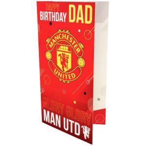 manchester united fc dad birthday card