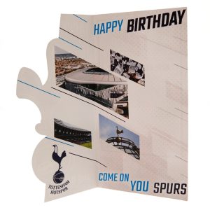 tottenham hotspur fc crest birthday card