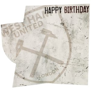 west ham united fc crest birthday card