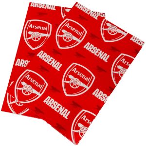 arsenal fc text gift wrap