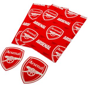 arsenal fc text gift wrap