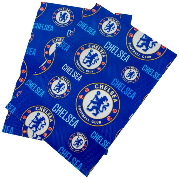 chelsea fc text gift wrap