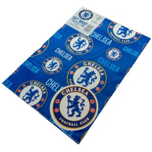 chelsea fc text gift wrap