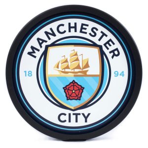 manchester city fc metal led logo sign