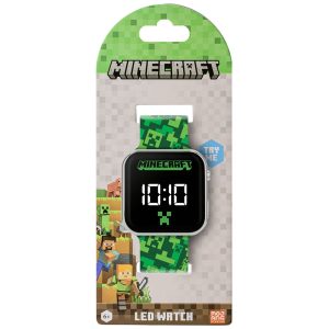minecraft creeper junior led watch