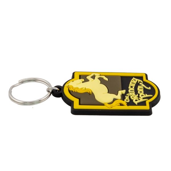the lord of the rings prancing pony pvc keyring