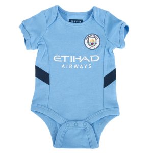 manchester city fc 24/25 season 2 pack bodysuit 9 12 mths